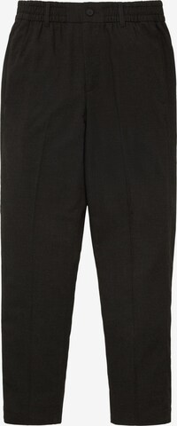 TOM TAILOR DENIM Pleated Pants in Black: front