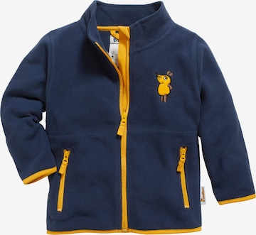 PLAYSHOES Fleece Jacket 'DIE MAUS' in Blue: front