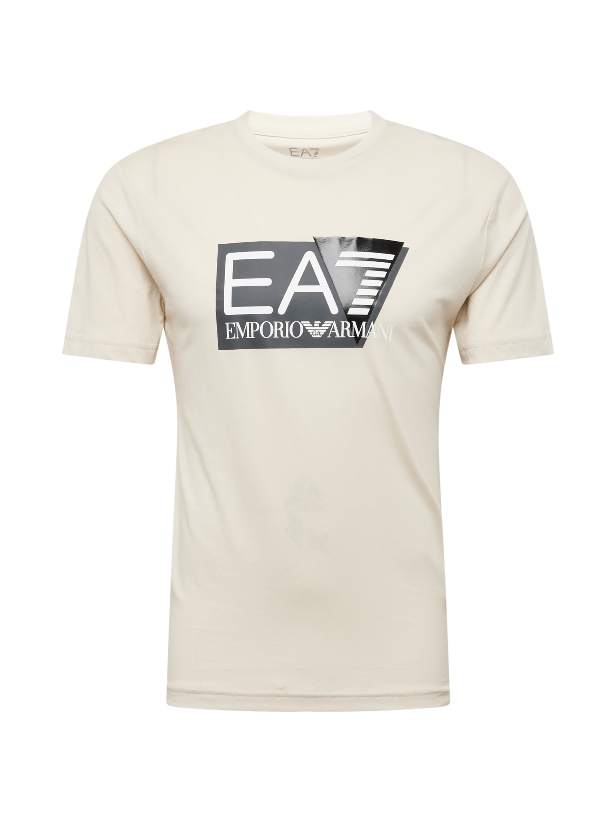 Maglietta di EA7 Emporio Armani in beige: frontale