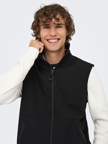 Only & Sons Bodywarmer 'ONSBowie' in Zwart