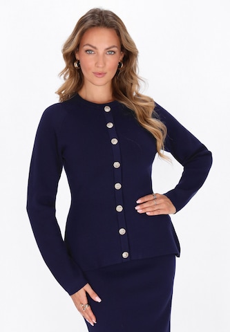 Cardigan faina en bleu : devant