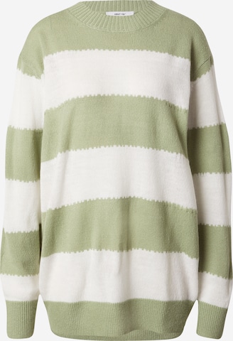 ABOUT YOU Neulepaita 'Camille' värissä vihreä: etupuoli