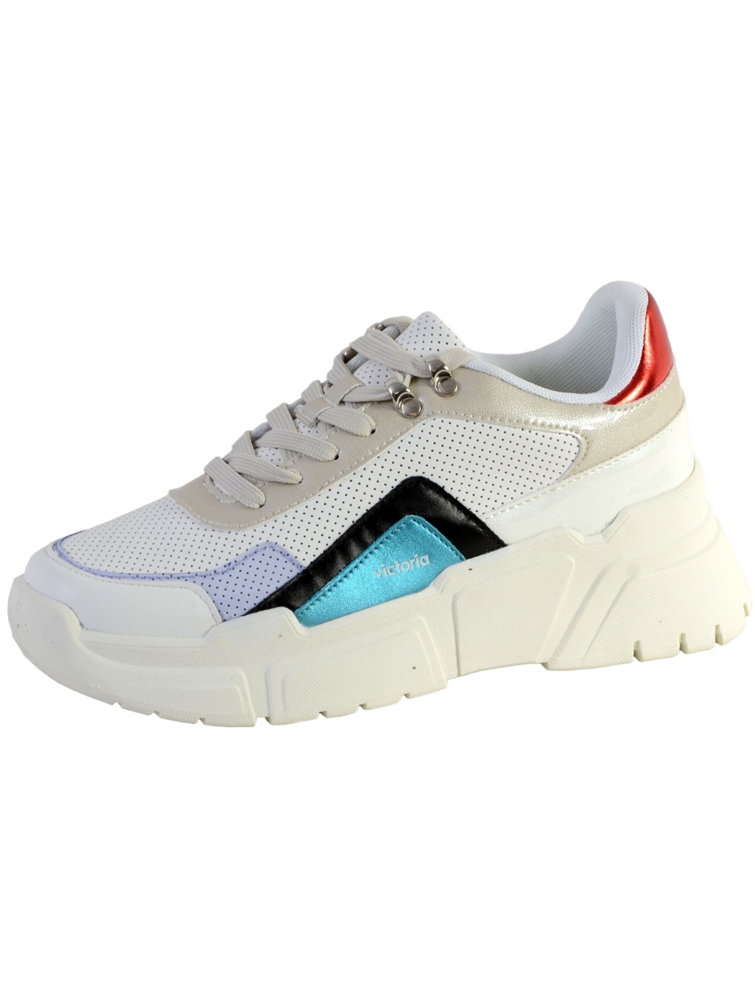 Chaussure de sport à lacets victoria en bleu : devant