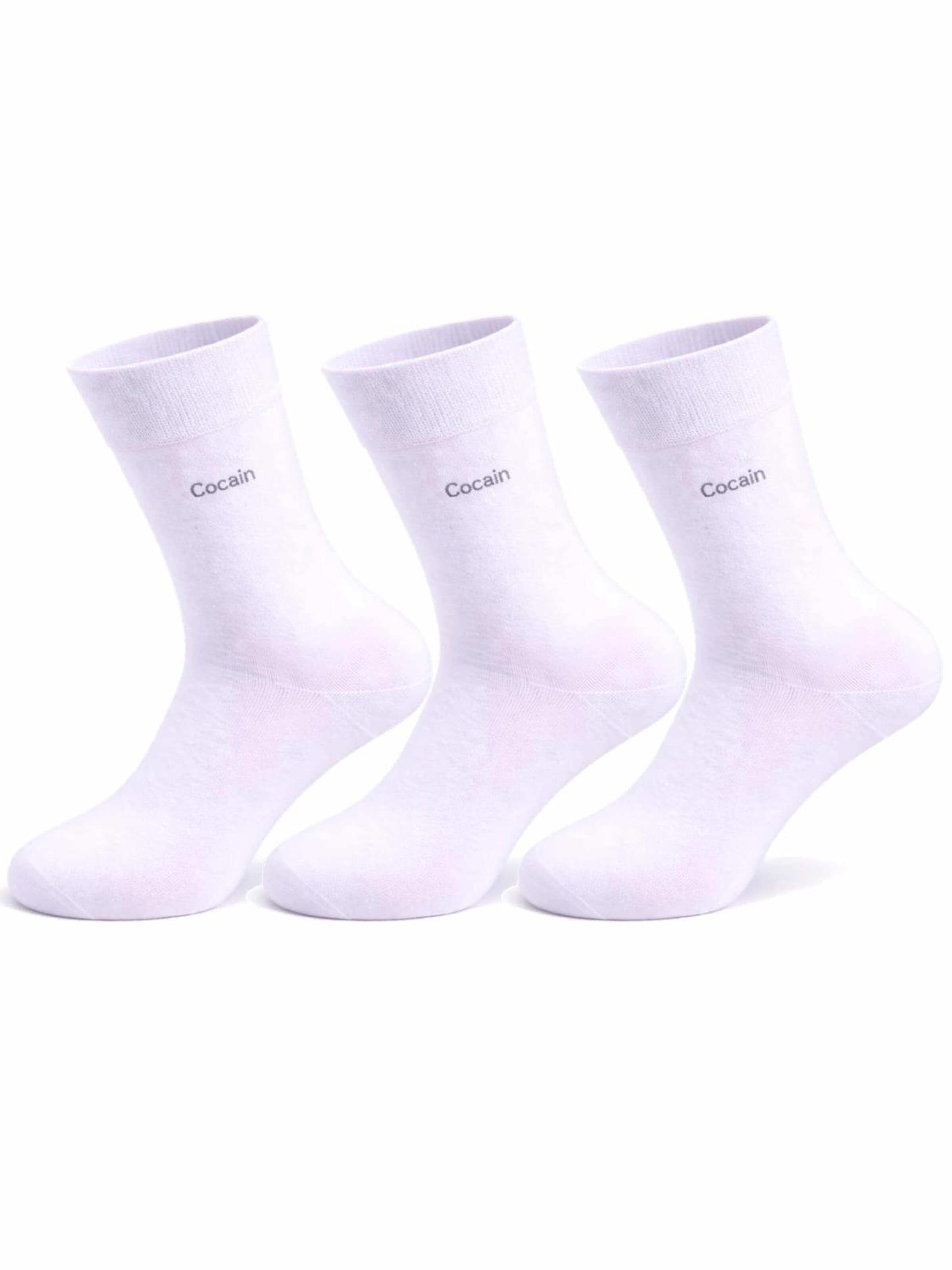 Cocain Underwear Socks 'Luxury Collection' in White