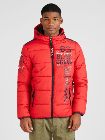 CAMP DAVID Winterjas in Rood: voorkant