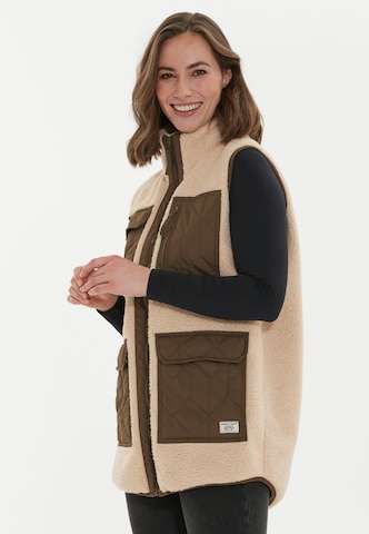 Weather Report Sports Vest in Beige: front