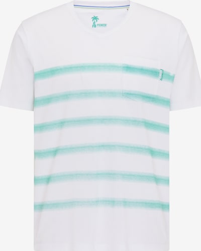 PIONEER Shirt in de kleur Turquoise / Wit, Productweergave