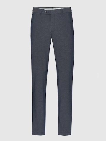 Hiltl Slim fit Chino Pants 'Tarent - Melange Cotton' in Blue: front
