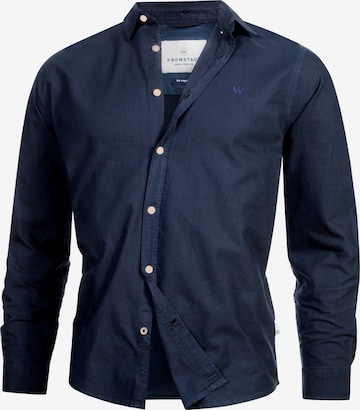 Kronstadt Regular fit Button Up Shirt 'Brad' in Blue: front