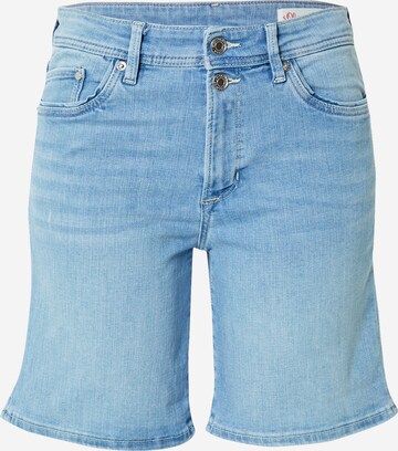 s.Oliver Slimfit Jeans 'Betsy' in Blauw: voorkant