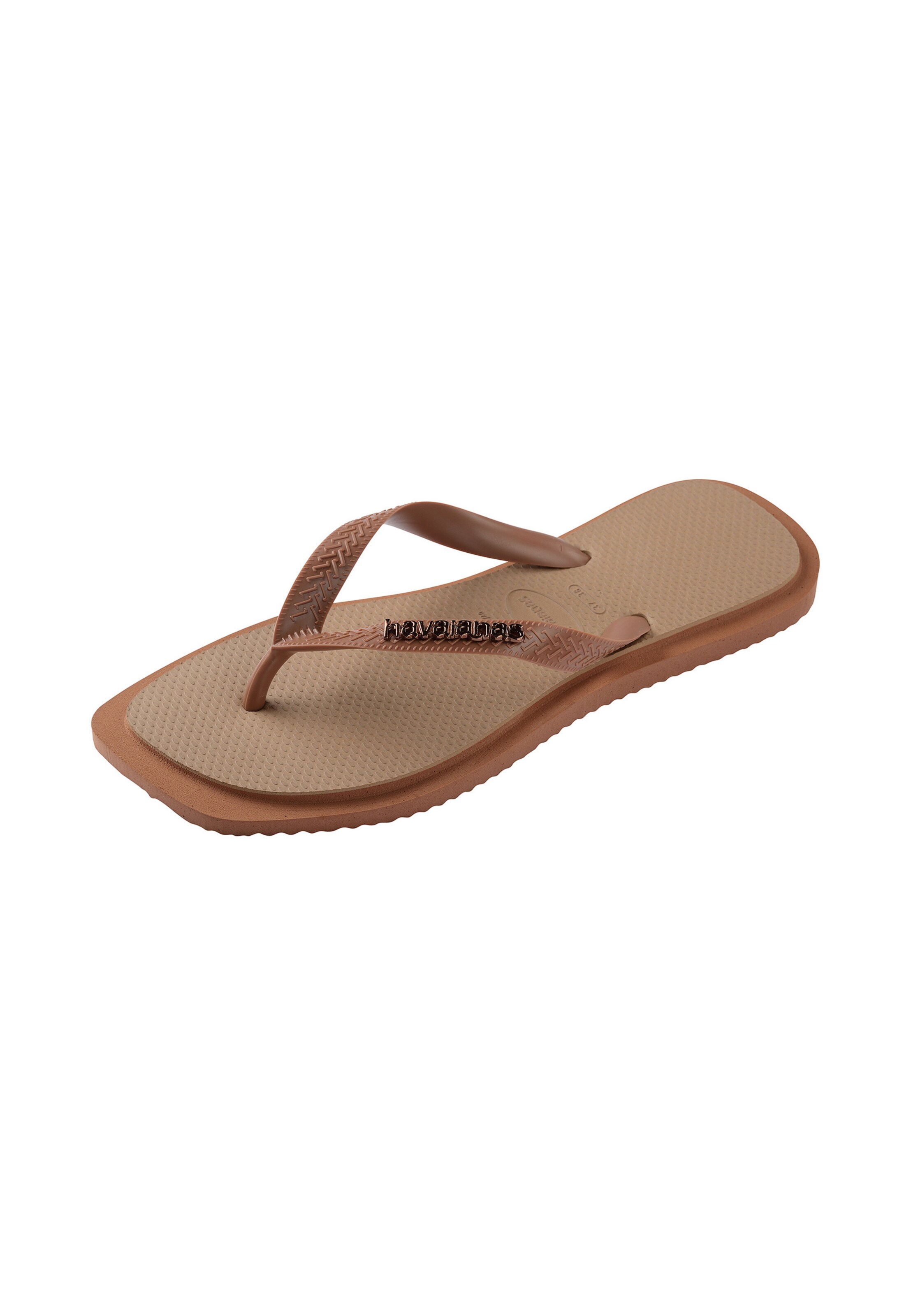 HAVAIANAS T-bar sandals in 35 in Brown / Rose gold, Item view