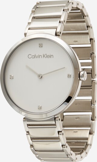 Calvin Klein Analogna ura | srebrna / bela barva, Prikaz izdelka