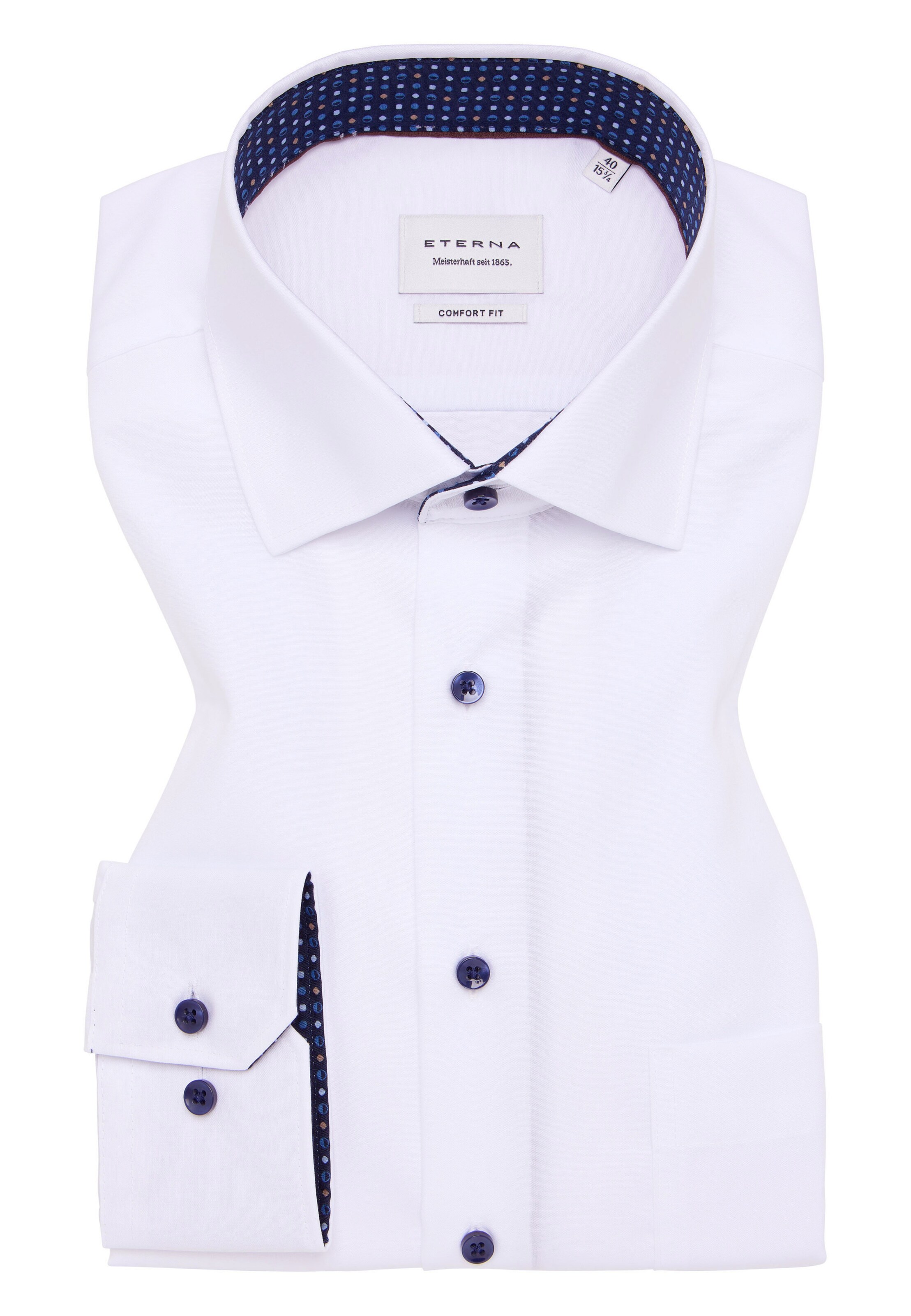 ETERNA Regular fit Business shirt 'Comfort fit' in White