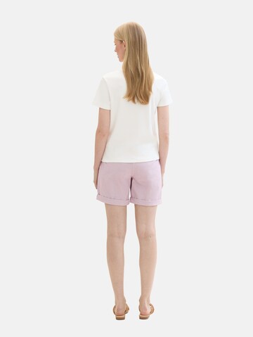 TOM TAILOR Regular Chinohose in Pink