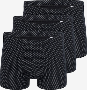 SCHIESSER Boxer shorts 'Cotton Casual Organic Cotton' in Black: front