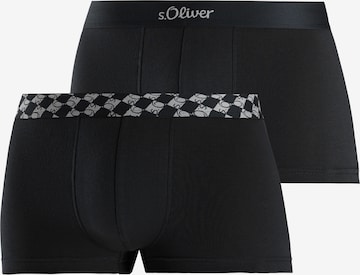 s.Oliver Boxershorts i svart: framsida