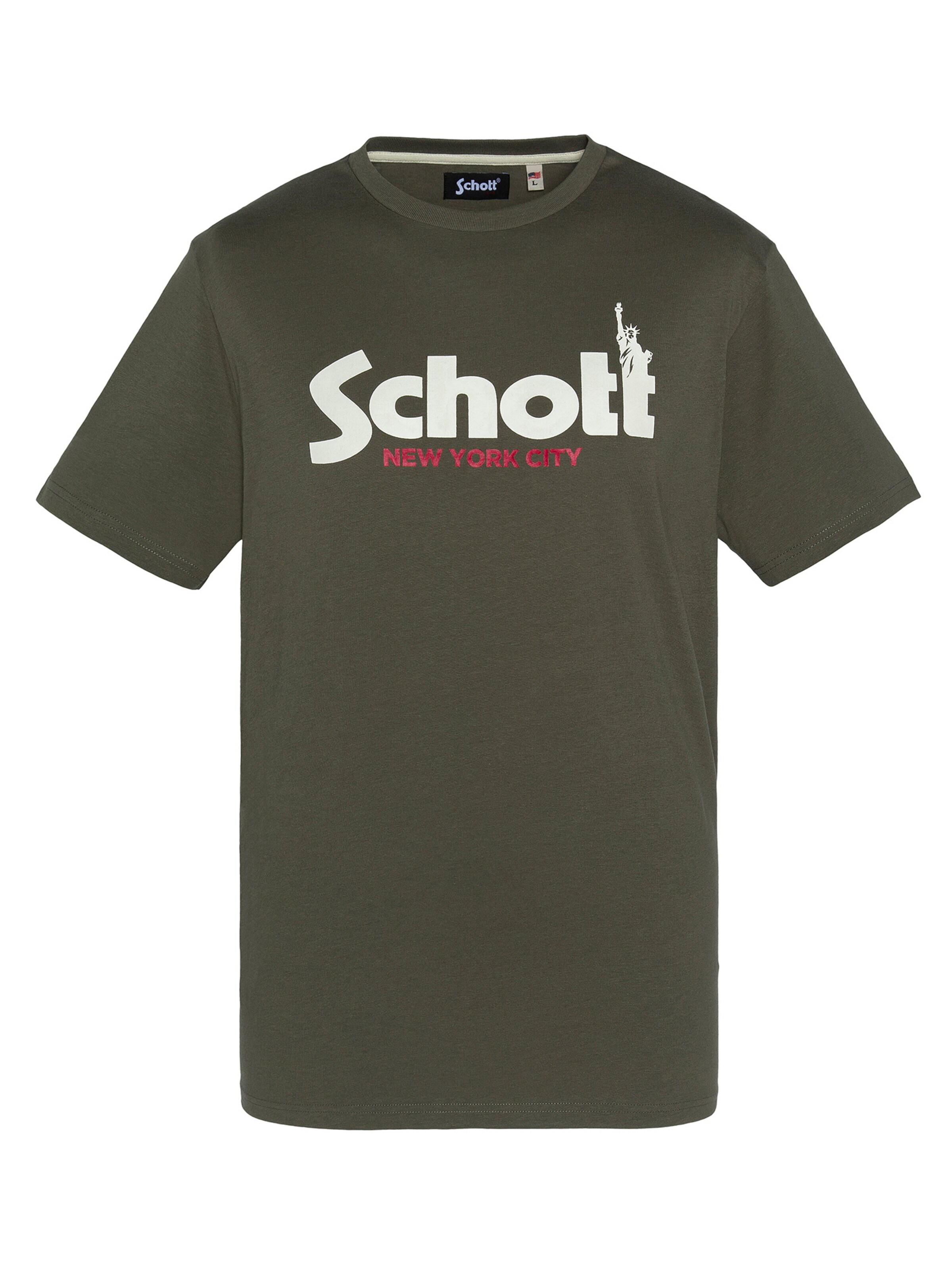 Schott NYC Shirt‌‌‌‌‌‌‌‌‌‌ in Grün: Vorderseite