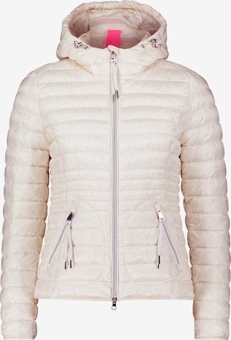 Cartoon Steppjacke mit Reißverschlusstaschen in Grau: Vorderseite