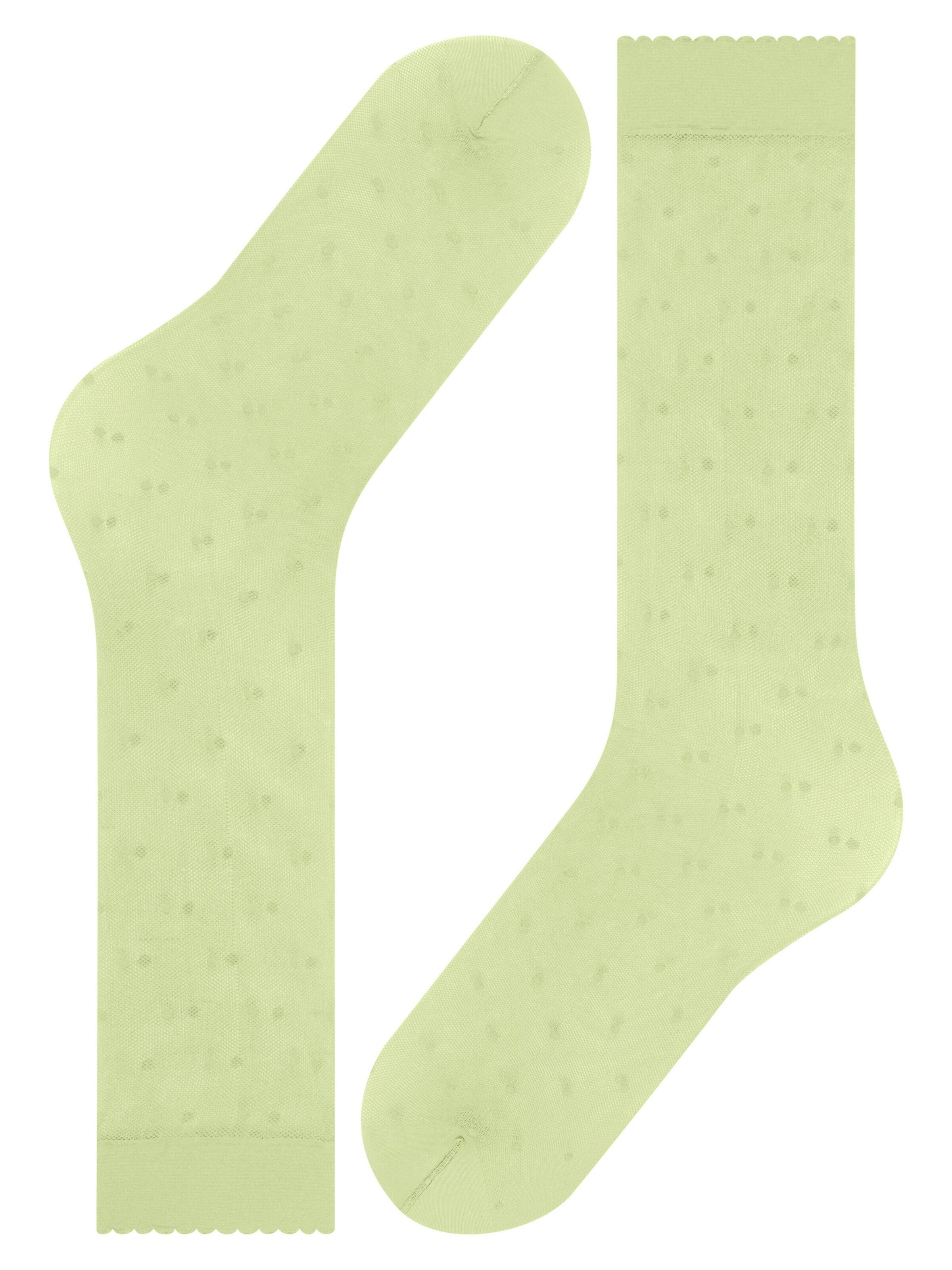 FALKE Over the Knee Socks 'Dot' in Yellow