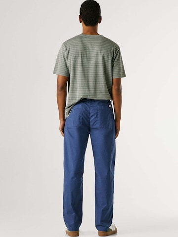 Pepe Jeans Loosefit Bandplooibroek in Blauw