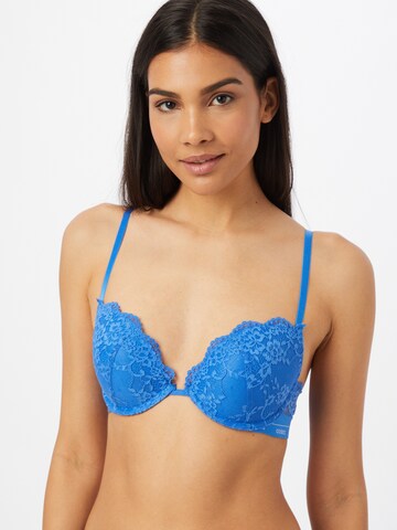 GUESS Push-up BH in Blauw: voorkant