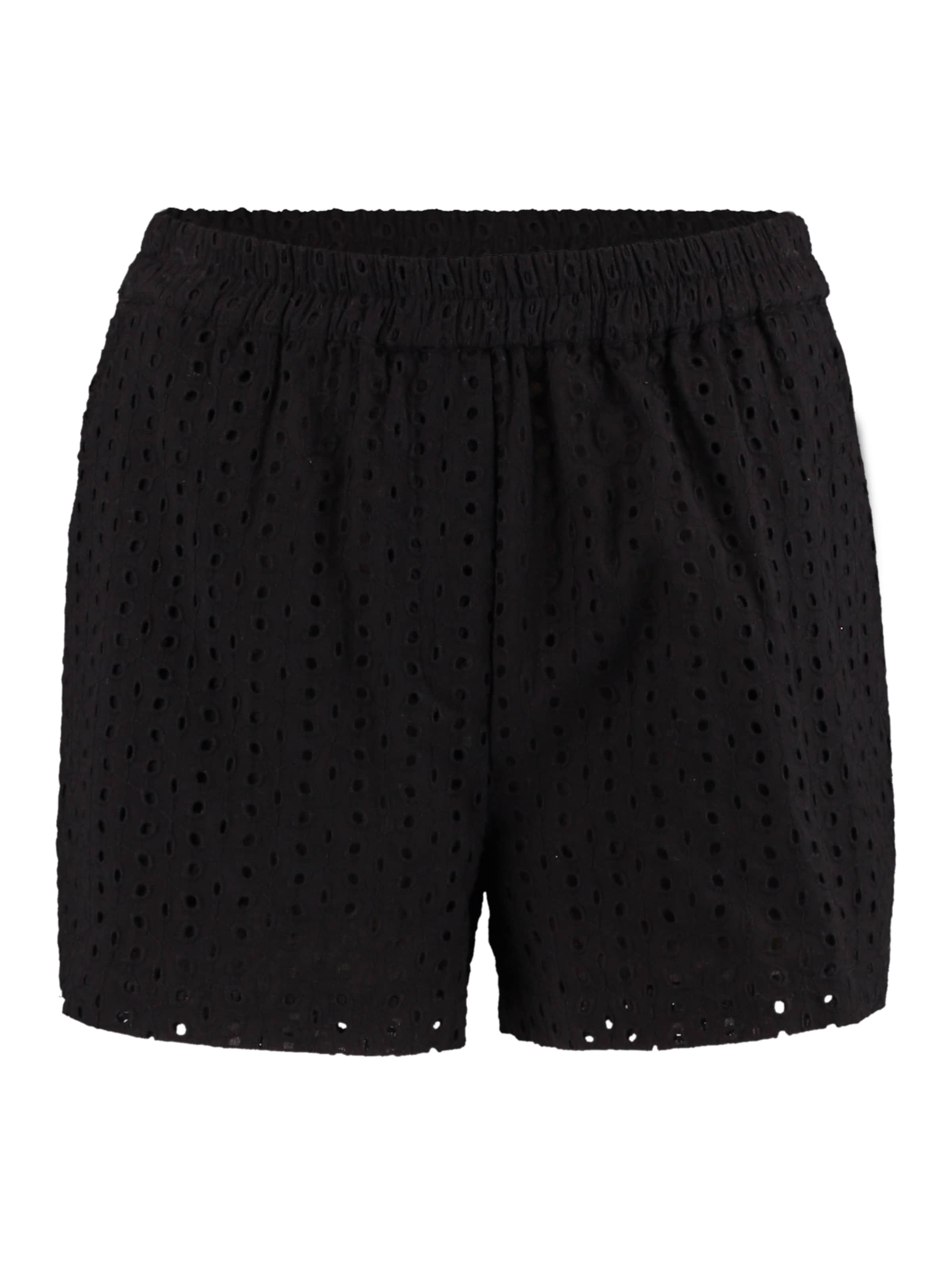 Hailys Regularen Hlače 'Ka44ti' | črna barva: sprednja stran