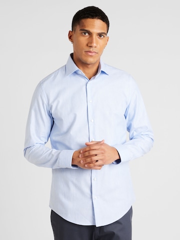 SEIDENSTICKER - Slim Fit Camisa 'New Kent' em azul: frente