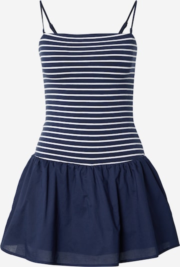 Suknelė iš HOLLISTER, spalva – tamsiai mėlyna / balta, Prekių apžvalga