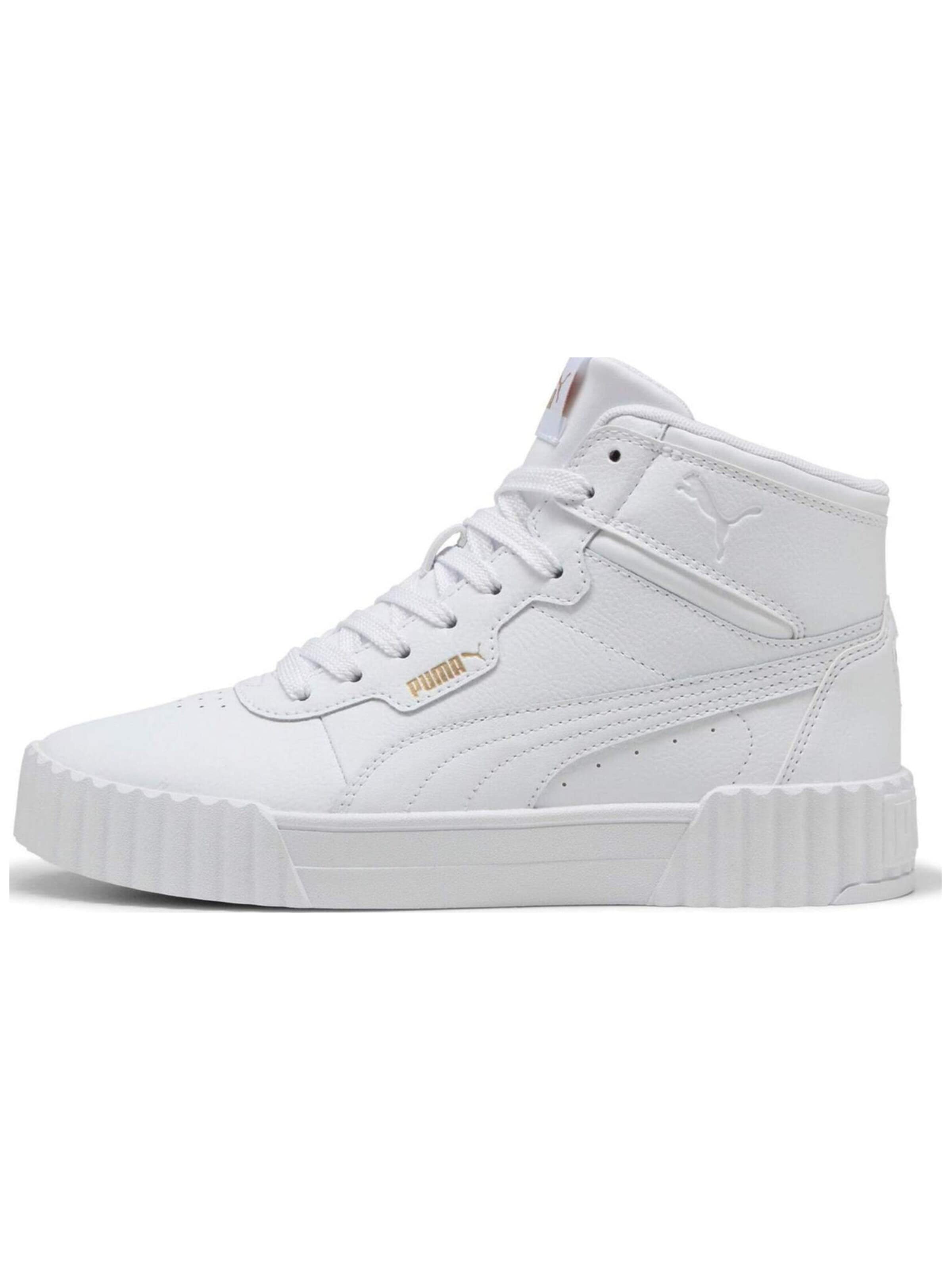 PUMA Sportschoen 'Puma Carina 3.0 Mid' in Wit: voorkant