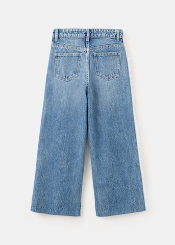 Wide Leg Jean 'WIDEF' MANGO KIDS en bleu