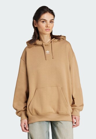ADIDAS ORIGINALS - Sudadera 'Essentials' en marrón: frente