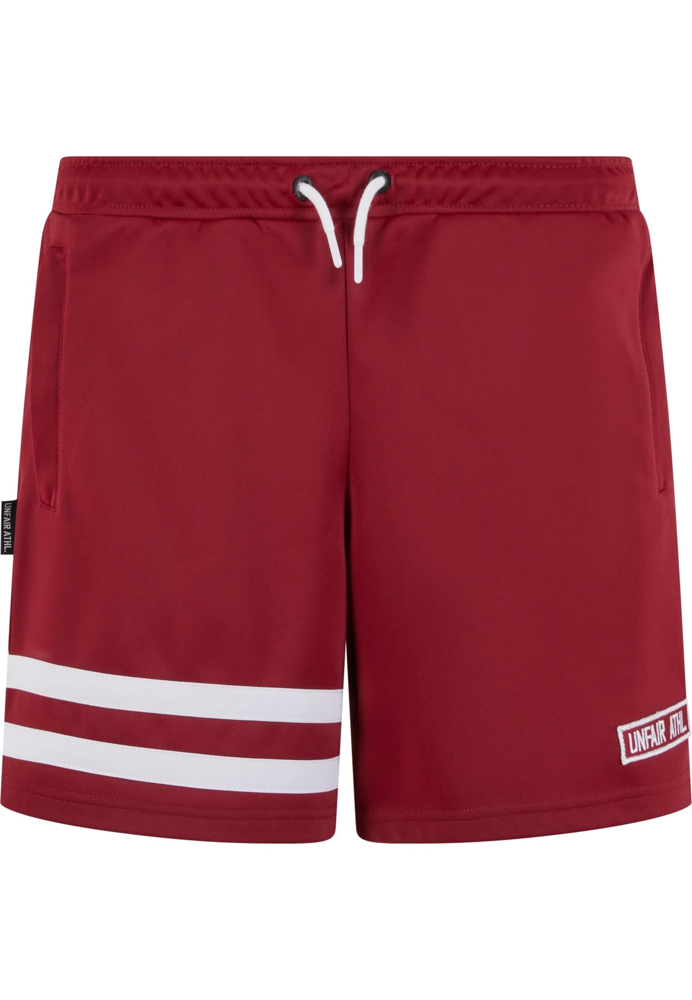 Unfair Athletics Regular Broek in Rood: voorkant