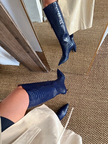 L37 HANDMADE SHOES Boots 'SOMEBODY TOLD ME' in Blue