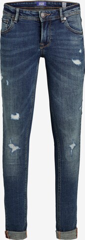 Coupe slim Jean 'Idan' Jack & Jones Junior en bleu : devant