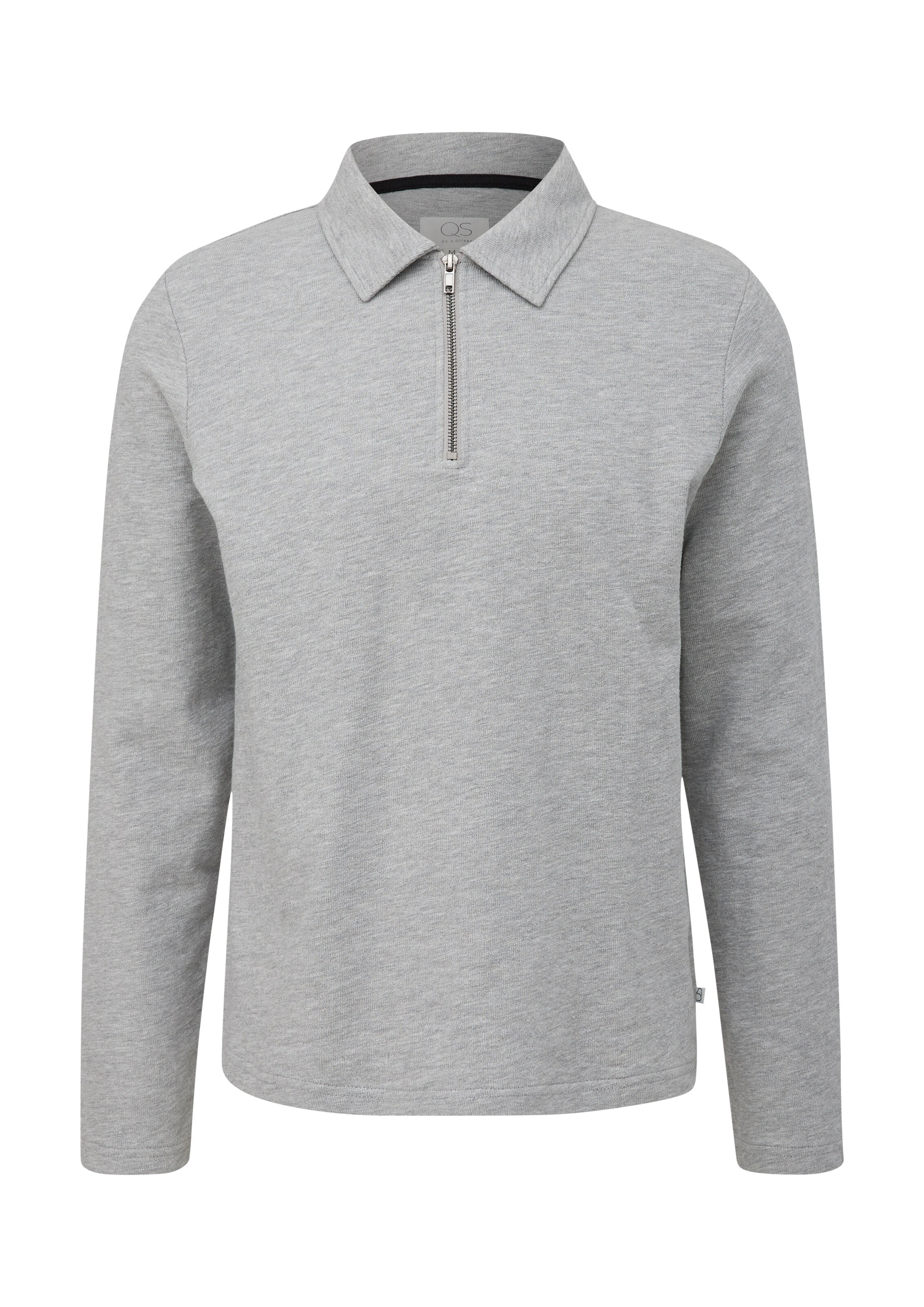QS Shirt in Grijs: voorkant