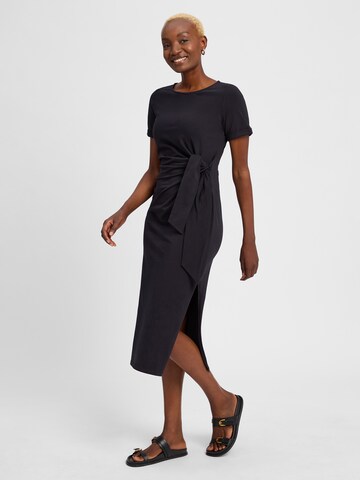 Marie Lund Kleid in Schwarz: Vorderseite