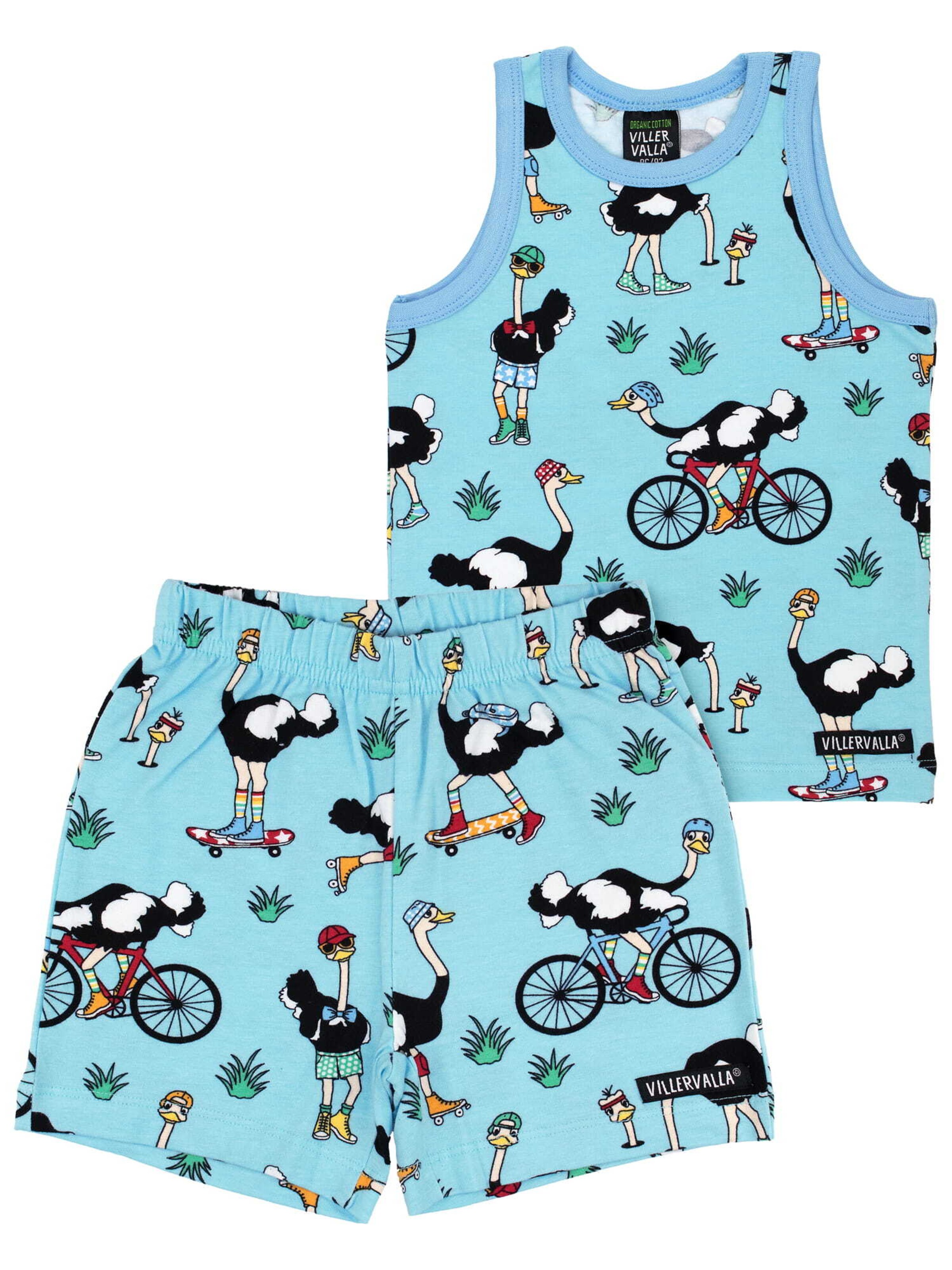 Villervalla Set in Blau: Vorderseite