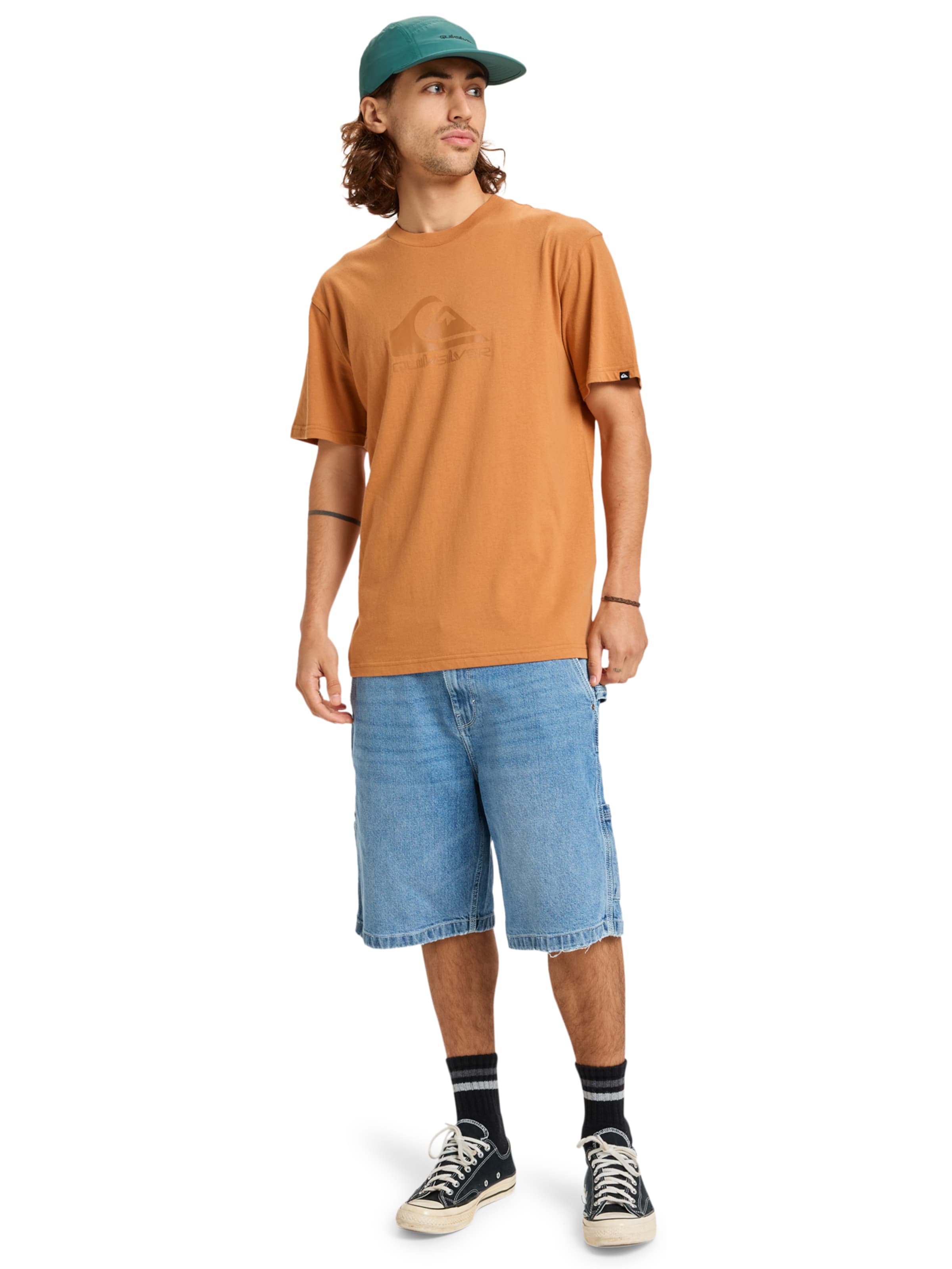 QUIKSILVER Athletic Sweatshirt in Brown