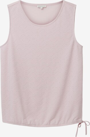 Top di TOM TAILOR in rosa: frontale