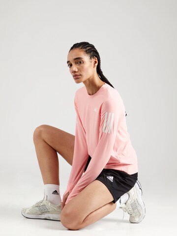 ADIDAS PERFORMANCE Functioneel shirt 'Own The Run' in Roze