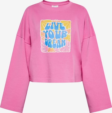 IZIA Sweatshirt in Roze: voorkant