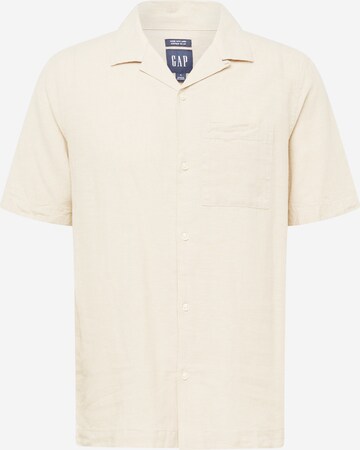 Coupe regular Chemise GAP en beige : devant