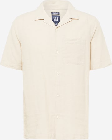 GAP Regular fit Overhemd in Beige: voorkant