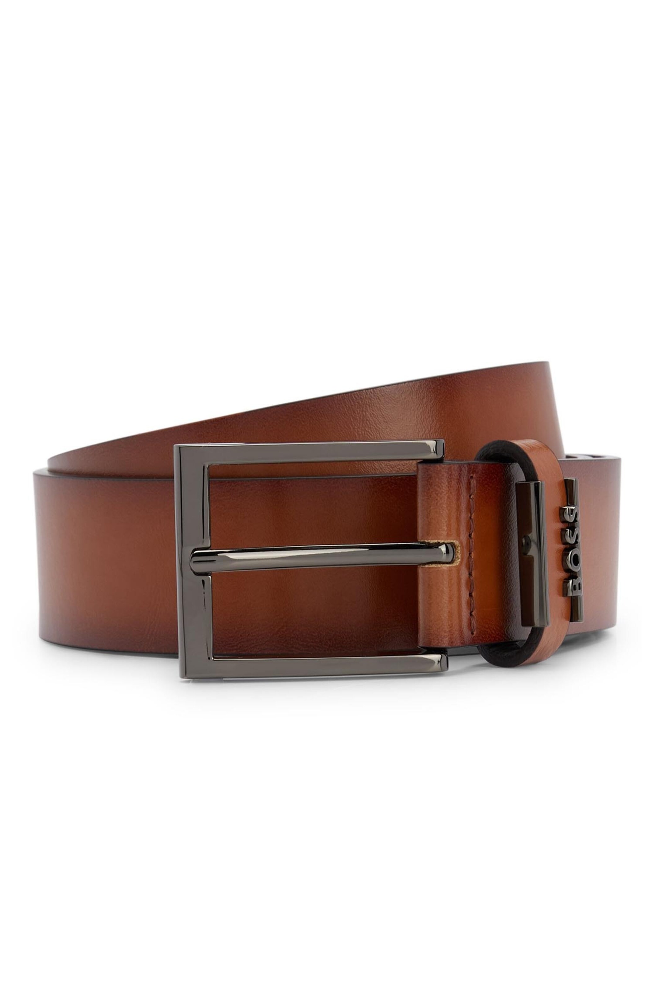 BOSS Belt 'Cole Ant' in Brown: front
