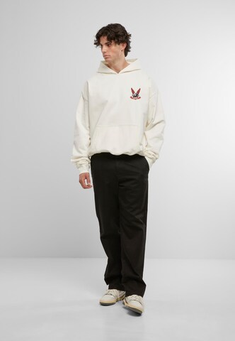 MJ Gonzales Sweatshirt 'Black Ball Syndicate' in White