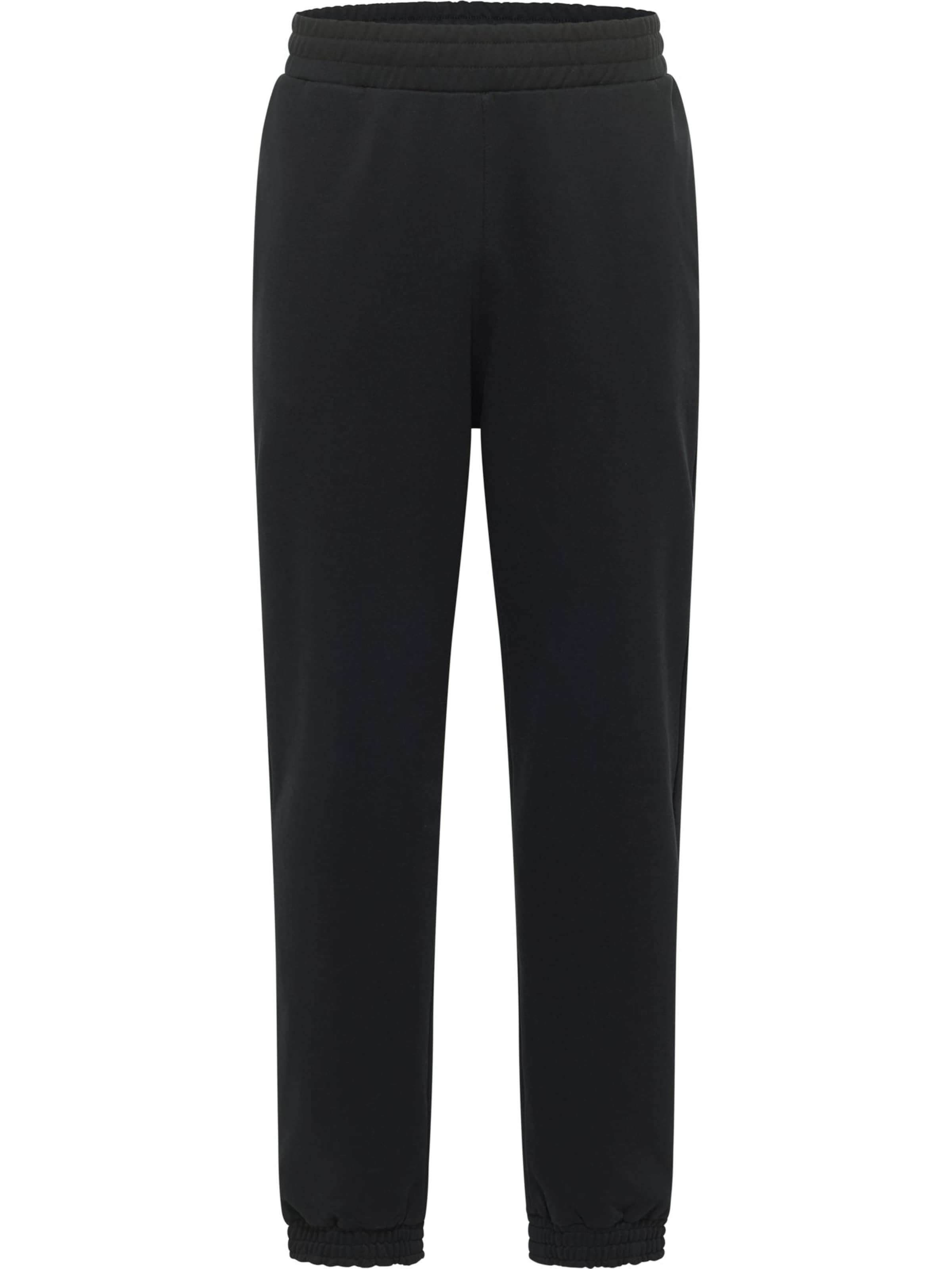 Regular Pantalon Carlo Colucci en noir : devant