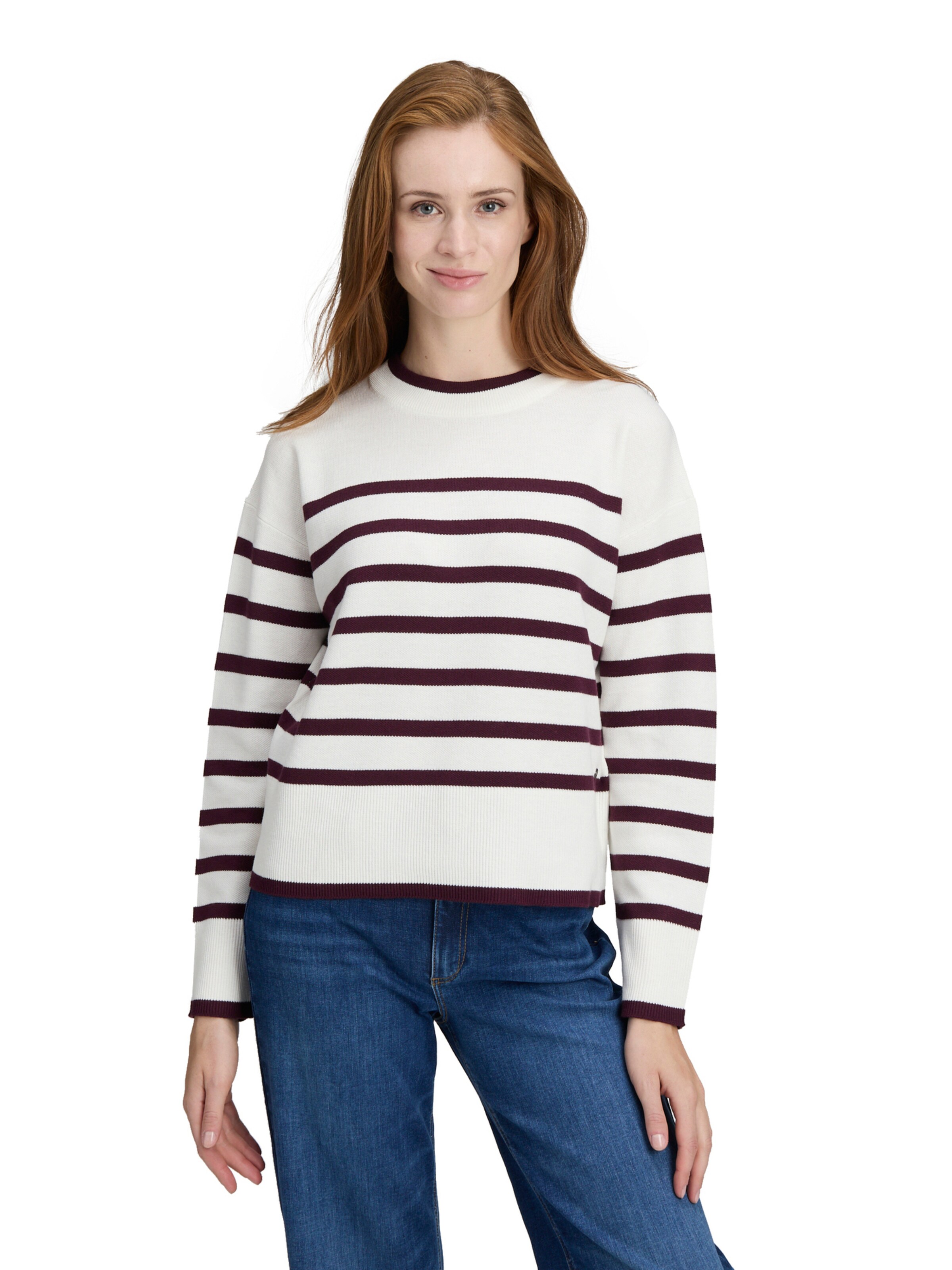 Betty & Co Sweater in White: front