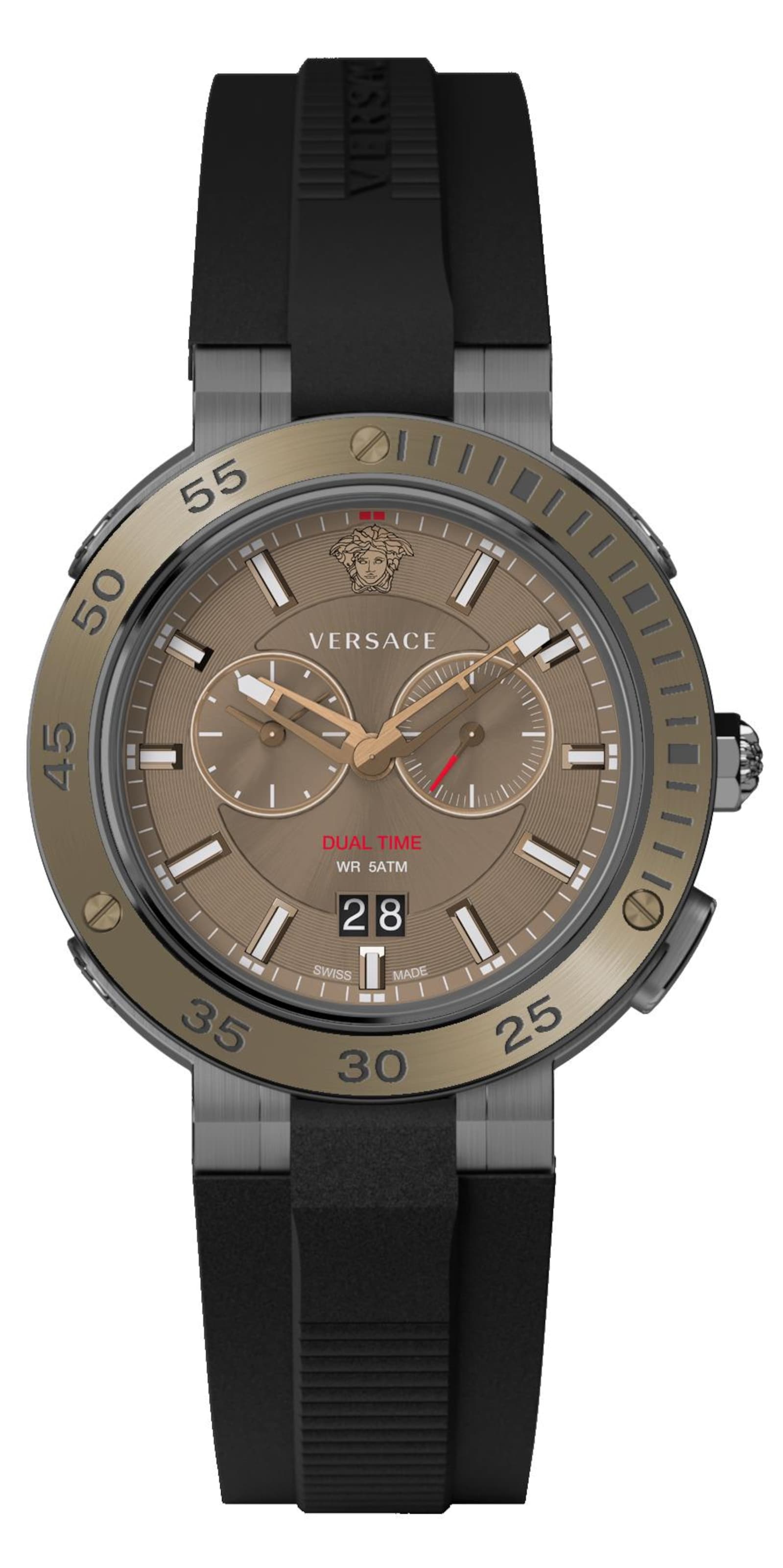 VERSACE Analog watch in Black: front