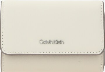 Porte-monnaies Calvin Klein en beige : devant