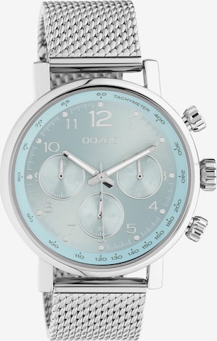 OOZOO Analog Watch in Silver: front